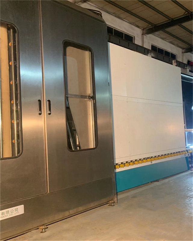 Κάθετη αυτόματη γραμμή παραγωγής γυαλιού 10m/min διπλή για το διπλό γυαλί 1800MM